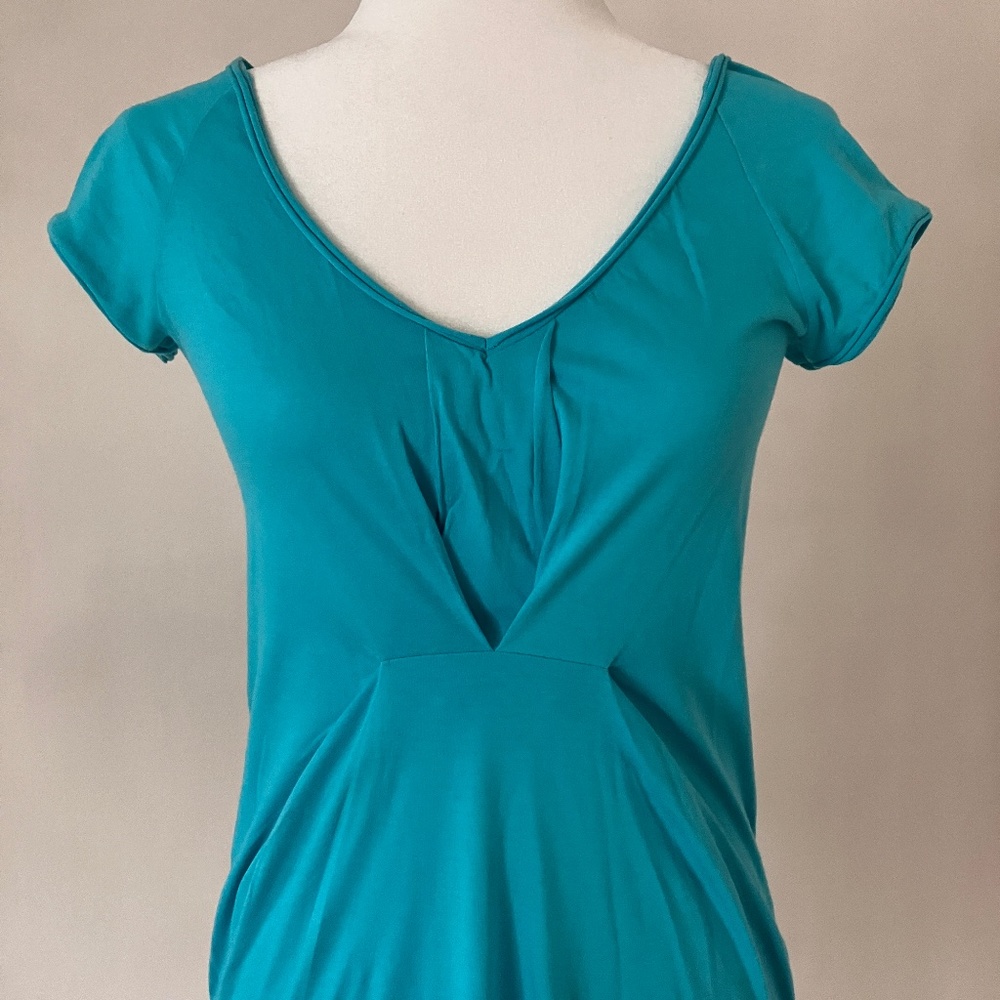NEW ZARA ORGANIC COTTON AQUA DRESS/TUNIC